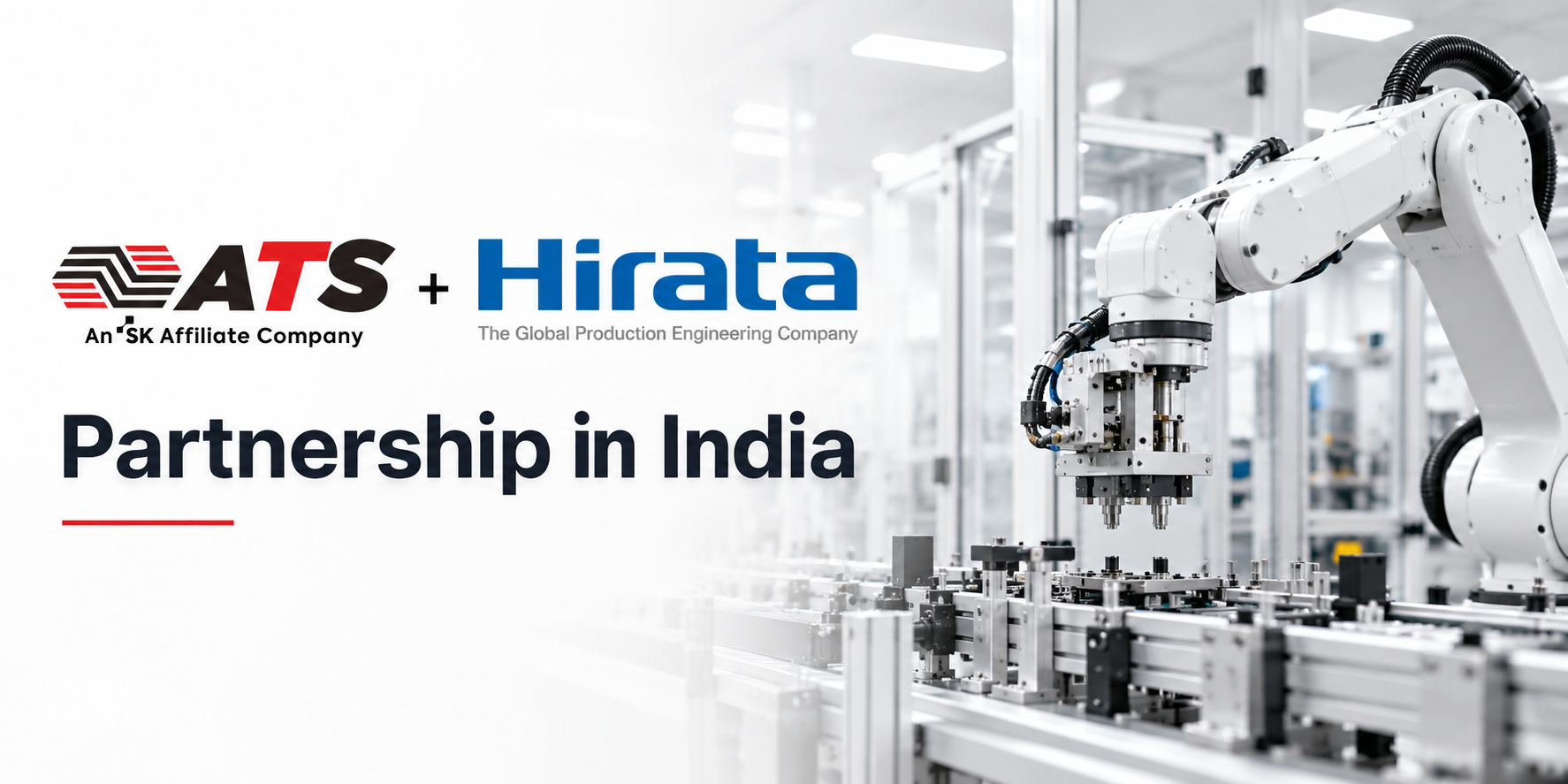 ATS and Hirata partnership in India with industrial robotic automation