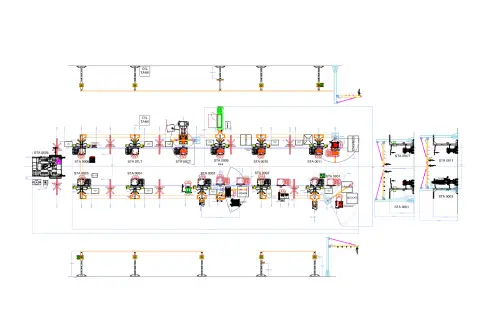 industrial production line layout
